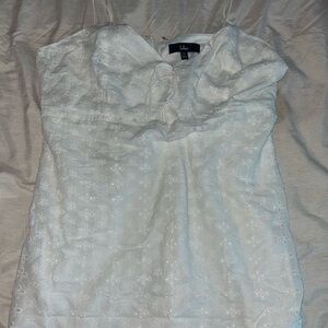 Lulu's White Floral Mini Dress